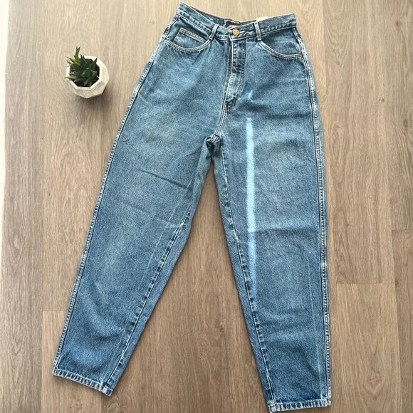 VINTAGE Jordache Mid Blue High Waist Jeans - Picture 2 of 15